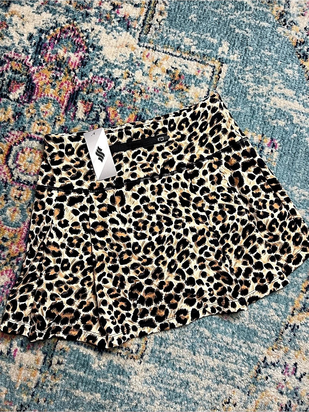 Leopard Print Athletic Shorts NWT